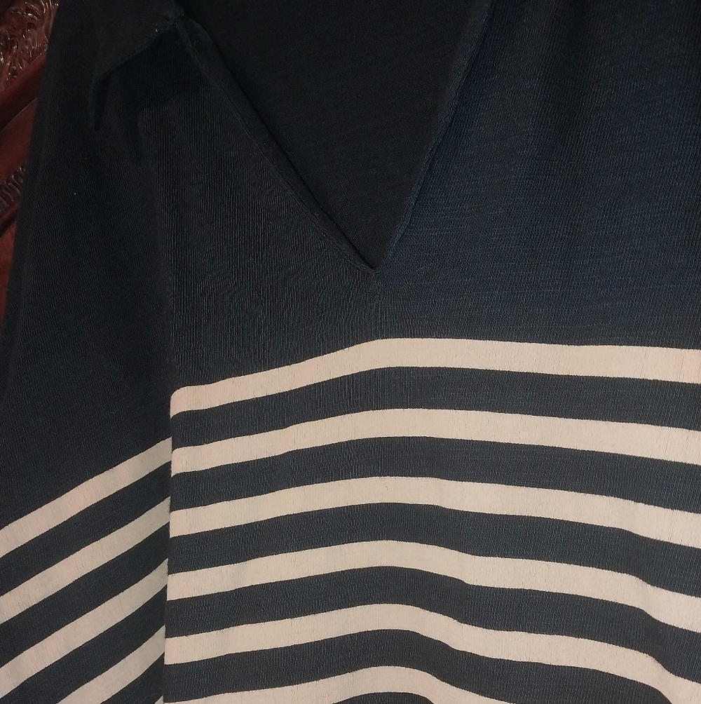 Black and Brown Striped Top